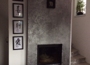 kandalló tűztér burkolása