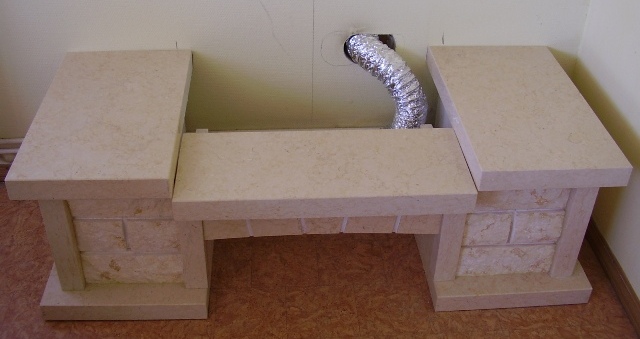 kandalló építés 3. lépése